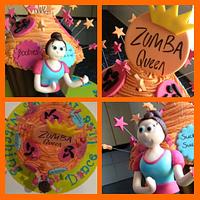 Zumba giant cupcake