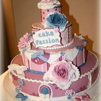 Shabby Wedding Cake
