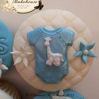 New baby - baby boy cupcakes