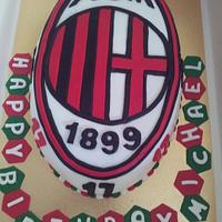 AC Milan Logo Soccer Cake