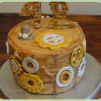 Steampunk birthday cake for him