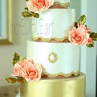 "Vintage Love"- Wedding Cake