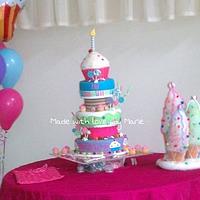 Candy quinceañera cake