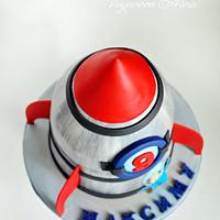 space rocket cake