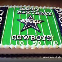 Dallas Cowboys Sheet Cake