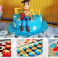 Toy Story Woodie Cake & Cupcakes