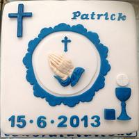 First Communion and Confession cake