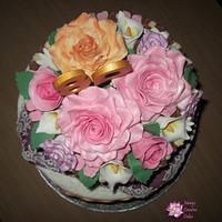 Flower Basket on Table 