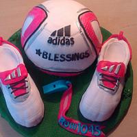 cake for a special soccer coach 