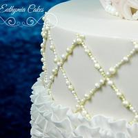 Magnolia Wedding cake