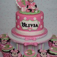 Sweet Minnie Cake and Cupcake Tower