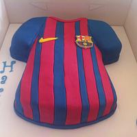 Barcelona FC Football Shirt Cake