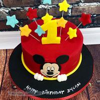 Dylan - Mickey Mouse First Birthday Cake 