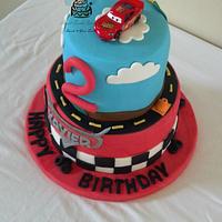 Disney Pixar Cars 2 Tier Birthday Cake