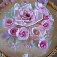 Flower top cake