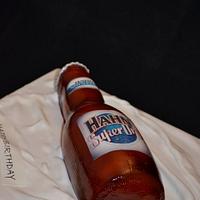 Hahn Super Dry beer bottle