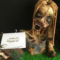 Zombie Sponge cake modelling chocolate