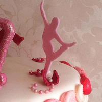 Pretty dance inspired cake