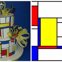 Piet Mondrian  cake