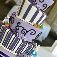 Tim Burton inspired wedding cake