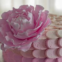 Ombre Petal Buttercream with a Peony