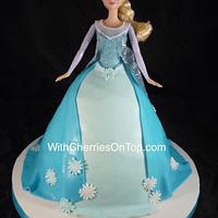 Elsa Doll cake