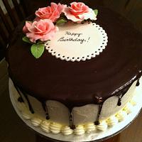 Chocolate Ganache birthday cake