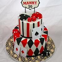 Casino theme cake