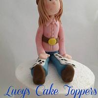 cowgirl Cake Topper