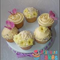 crystallized flower cupcakes 