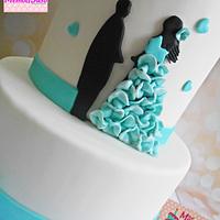 simple engagement cake 