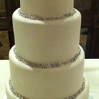 Sparkle wedding cake