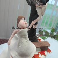 Autumn Fun Wedding Cake