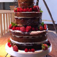 Rustic Victoria Wedding Cake