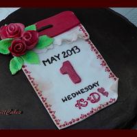  Calendar Card Anniversary Cake 