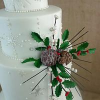 Winter wedding cake...