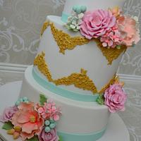 Floral Wedding cake