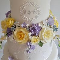 Regal Vintage Wedding cake