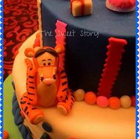 Winnie The Pooh theme Cake