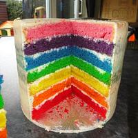 My First rainbow cake