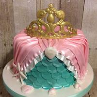 Mermaid princess cake 
