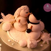 Kissing Snowmen in a Winter Wonderland