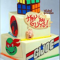 80's Cake Design by Wicked Goodies