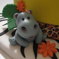 Animal print - birthday cake