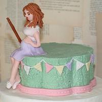 Fishing Themed Baby Shower Cake