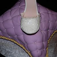 Princess Shoe Pillow Cake