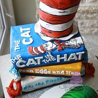 Dr. Seuss cat in the hat cake