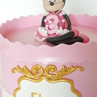 Minnie mouse castle cake
