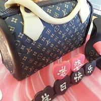 Louis Vuition Bag Cake