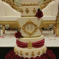 My First Asian wedding cake design from yesterdays wedding for 400